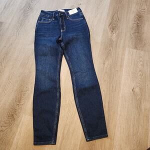 Abercrombie & Fitch Jeans Womens Size 25 0R The Skinny High Rise Blue Straight